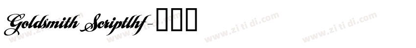 Goldsmith Scriptlhf字体转换